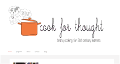 Desktop Screenshot of cookforthought.com