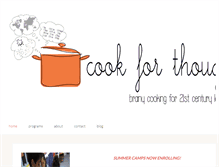 Tablet Screenshot of cookforthought.com